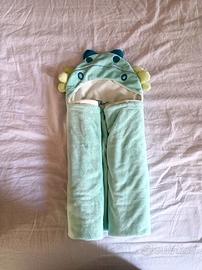 Telo bagnetto bimbo con cappuccio draghetto