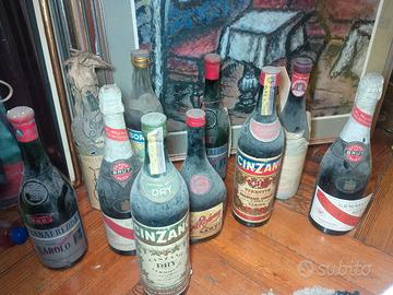 lotto bottiglie vino vermouth barolo vintage varie