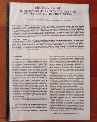 N. 4 studi di Telecomunicazioni (rarità del 1984)