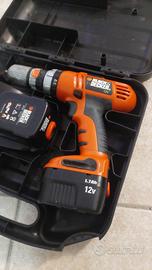 Trapano avvitatore Black & Decker HP126F2B