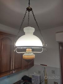 lampadario neon cucina 