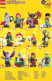 Lego minifigures collezionabili serie 25 completa