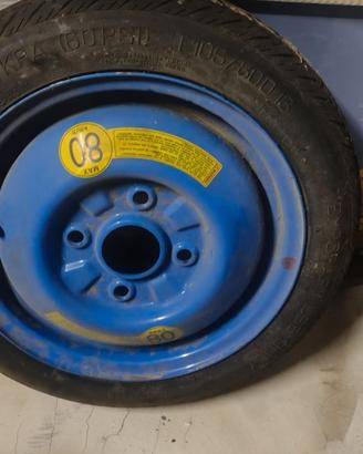 Pneumatico Ruotino di scorta completo 4 FORI 13"