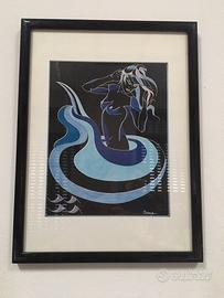 Stampe "Mingoia" e quadri lavorati a mezzo punto