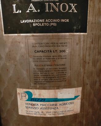 Serbatoio in acciaio inox 