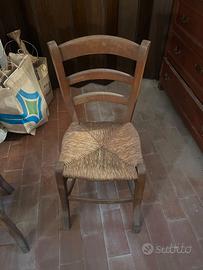 Set di 8 sedie di legno