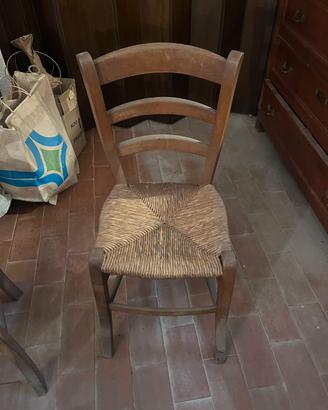 Set di 8 sedie di legno