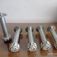 Piedini tondi in acciaio 