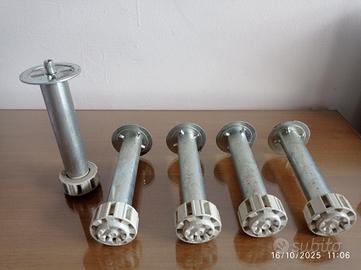 Piedini tondi in acciaio 