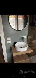 set bagno mensola, lavabo, rubinetto paffoni