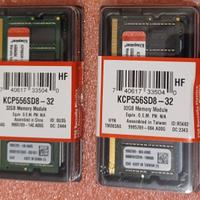 Ram 2X32 gb totale 64 gb ddr5