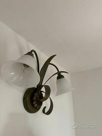 Applique stile classico floreale - 2 punti luce