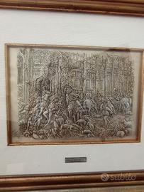 Quadro in argento 800 con cornice