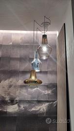 Composizione lampadari in vetro soffiato
