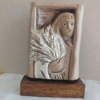 Terracotta "Fanciulla con covone di grano"