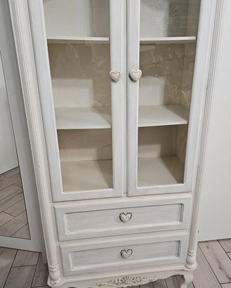 Vetrinetta shabby chic bianca Legno & Disegno