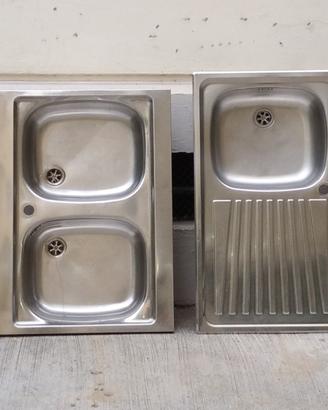 Lavandino lavabo lavello cucina acciaio inox desig
