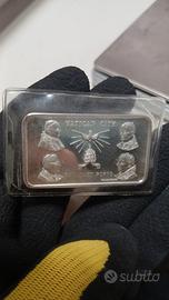 raro lingotto d'argento pamp i papi piu amati 