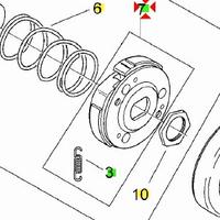 Frizione centrifuga Aprilia SR50 Ditech AP5RMR0000