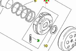 Frizione centrifuga Aprilia SR50 Ditech AP5RMR0000