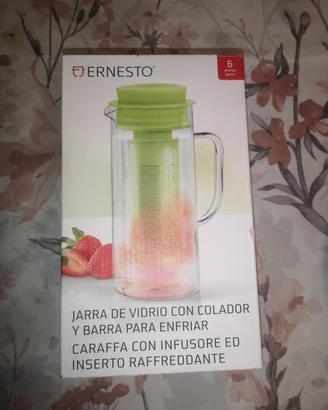 Caraffa con infusore e inserto raffreddate NUOVO