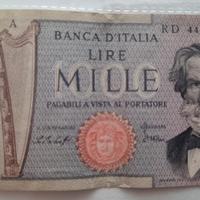 Banconota Mille 1000 Lire Giuseppe Verdi 1969