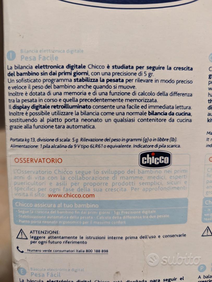 Bilancia neonati Chicco - Tutto per i bambini In vendita a Brescia