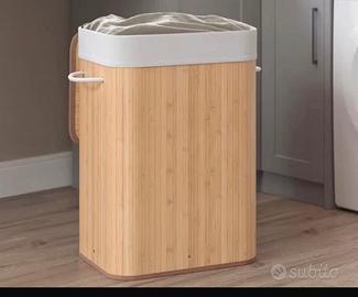 Cesta bucato in bambù capacita 72Litri
