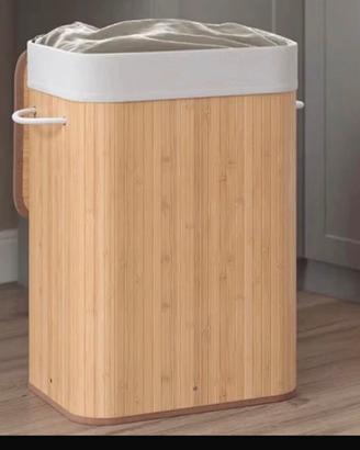 Cesta bucato in bambù capacita 72Litri