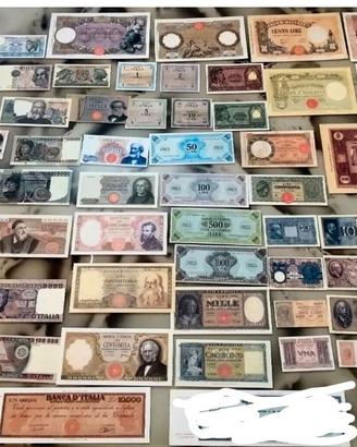 Nr 53 banconote italiane FDS FEDELI RIPRODUZIONE 