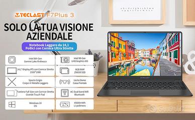 TECLAST F7PLUS3 Laptop 14 Pollici PC Portatile 8GB