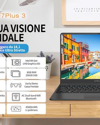 TECLAST F7PLUS3 Laptop 14 Pollici PC Portatile 8GB