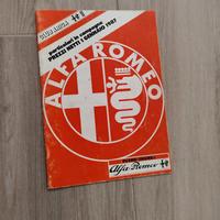alfa romeo catalogo accessori e ricambi 1987