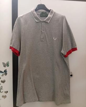 Polo Fred Perry grigia Slim Fit - Taglia XL