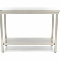 tavolo acciaio inox 140*70*80/85 nuovo mai montato