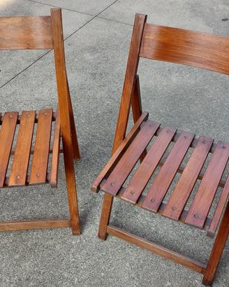 Sedie pieghevoli in legno