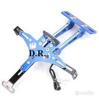 Portatarga CNC ALLUMINIO BLU universale moto