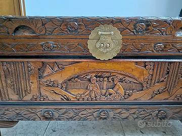 Cassapanca baule cinese