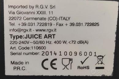 estrattore di succhi RGV ricambio