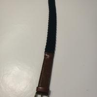 Cintura da donna Blu-Marrone Intrecciata 78cm