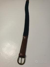 Cintura da donna Blu-Marrone Intrecciata 78cm