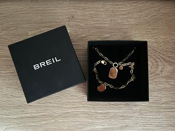 Breil collana e bracciale IP GOLD private code