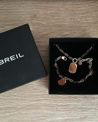 Breil collana e bracciale IP GOLD private code