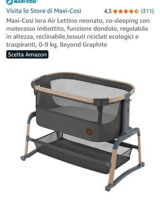 culla maxi-cosi iora air lettino culla dondolo