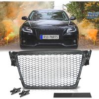 GRIGLIA PER AUDI A4 B8 08-11 COLORE NERO LOOK RS
