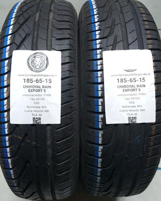 2 GOMME 185 65 15 UNIROYAL A71953