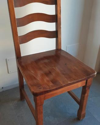 Sedie da tavolo in legno massiccio di ciliegio
