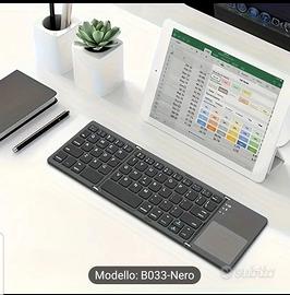 TASTIERA PIEGHEVOLE WIRELESS PER PC  TABLET  CELLU