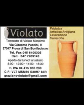 Vasi in terracotta Lavorati a Mano