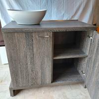 base vismara con lavabo in ceramica 90 cm
